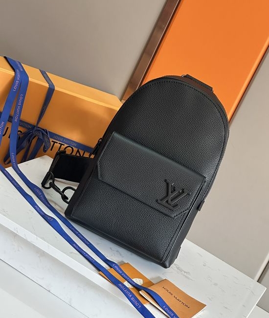Louis Vuitton LV Pilot Slingback Leather Chest Bag M23736