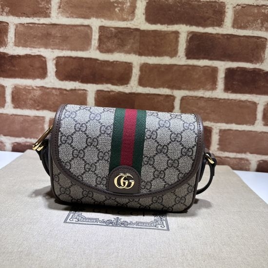 Gucci Handbag Coffee PVC 772239