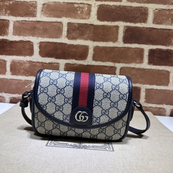 Gucci Large Bag Blue PVC Material 772239