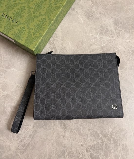 Gucci Clutch Bag PVC With Detachable Wrist Strap 768255