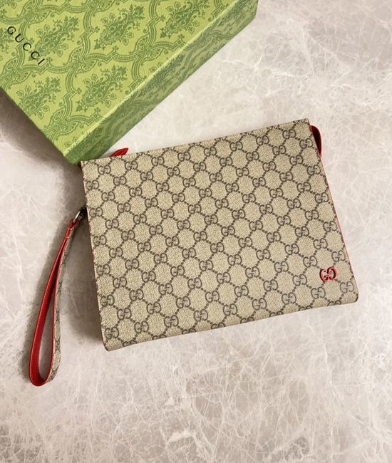Gucci Clutch Bag PVC With Detachable Wrist Strap 768255