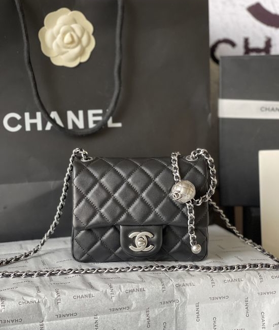 Chanel Classic Flap Gold Ball Adjustable Shoulder Bag AS1786