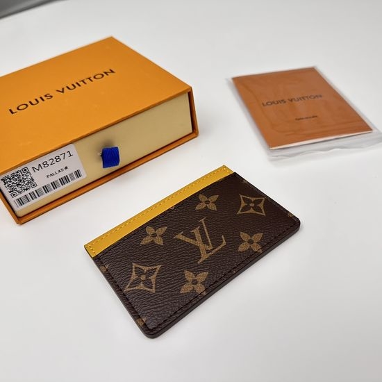 Louis Vuitton LV Monogram Macassar Small Card Holder M82871