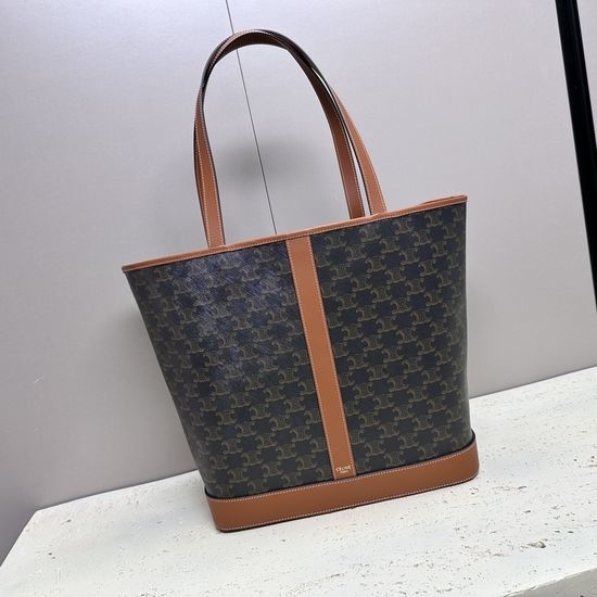 Celine CABAS Medium Printed Calfskin Handbag 115072
