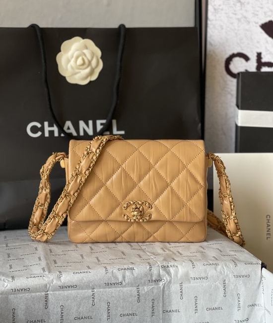 Chanel 23K Calfskin Wide Strap Shoulder Bag AS4423