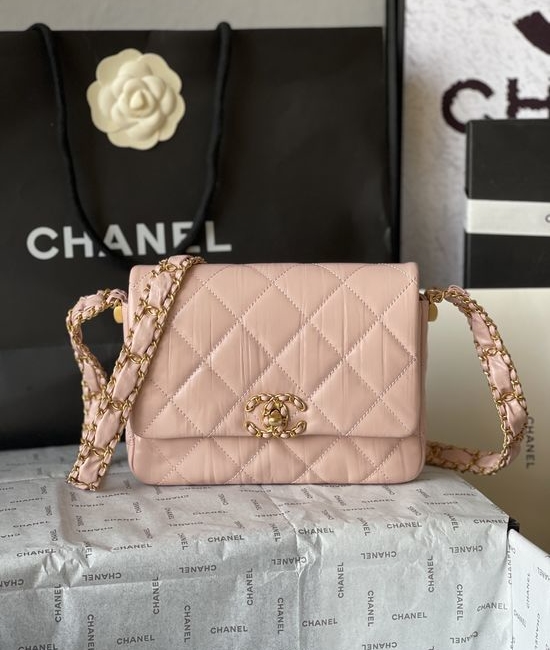 Chanel Grained Calfskin Wide Strap Shoulder Bag AS4423