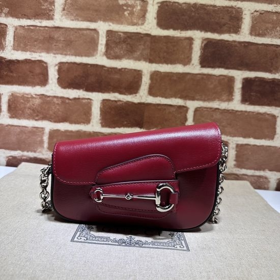 Gucci Original Leather Bright Red Shoulder Bag 774209