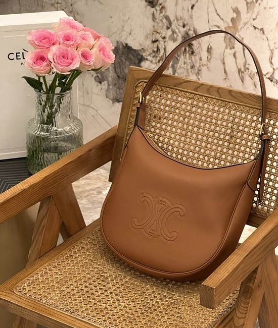 Celine HELOISE Printed Leather Shoulder Bag 114713