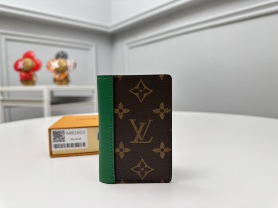 Louis Vuitton LV Monogram Macassar Pocket Wallet M82955
