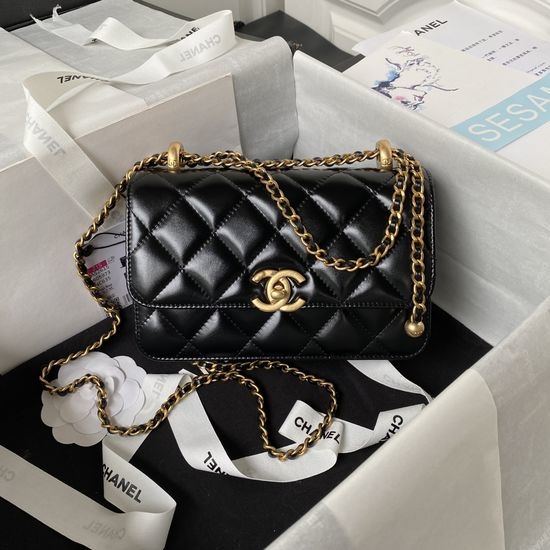 Chanel Double Mini Golden Ball Drawstring Bag AS2615