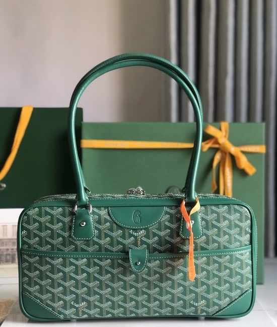 Goyard Vintage Baguette Bag Elegant Leather Handbag 020199