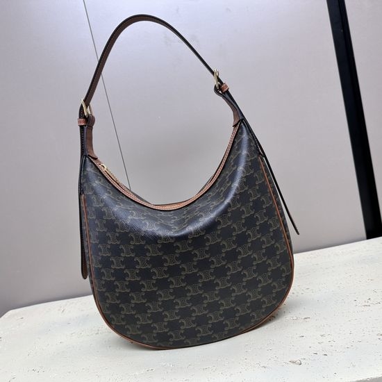 Celine HELOISE Printed Leather Large Handbag 114712