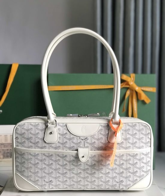 Goyard Vintage Baguette Classic Leather Handbag 020199