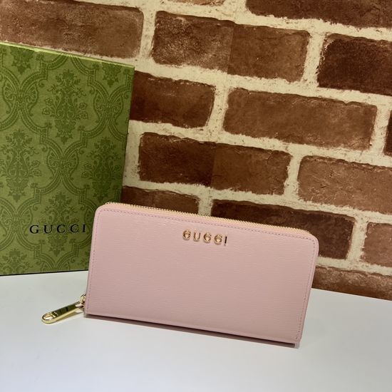 Gucci Classic Leather Satchel Bag 772642 Light Pink