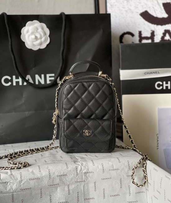 Chanel Caviar Leather Mini Backpack AP3753