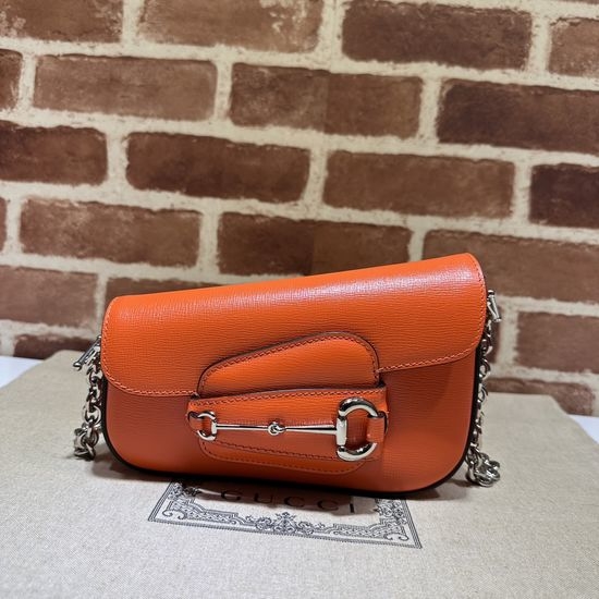 Gucci Original Leather Orange Shoulder Bag 774209