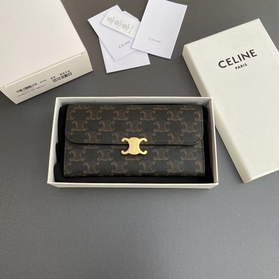 Celine Triomphe Printed Wallet 10E312