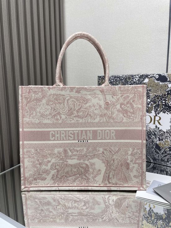 Christian Dior Pink Tiger Large Shopping Tote 17699