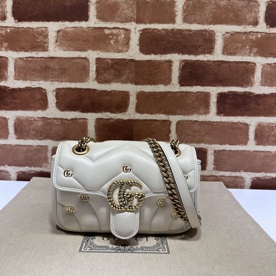 Gucci Sheepskin Off-white Bag 446744