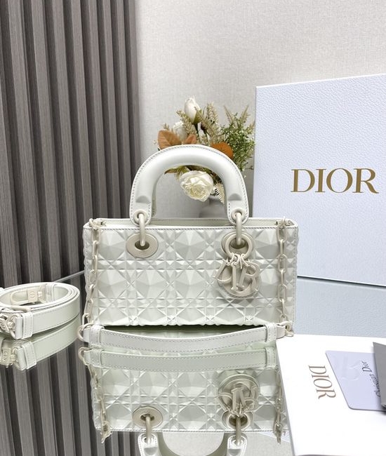 Christian Dior CD Lady DJoy White Diamond Pattern 0613