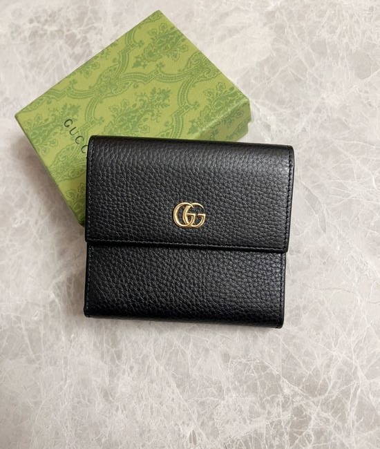 Gucci Leather Double G Wallet 456122