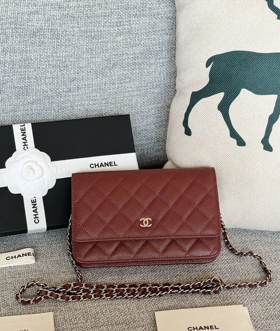 Chanel Caviar Leather Magnetic Closure Bag AP330
