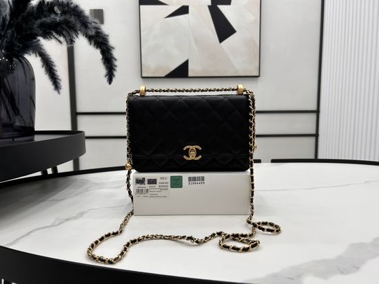 Chanel WOC Double Gold Beads Bag A96050