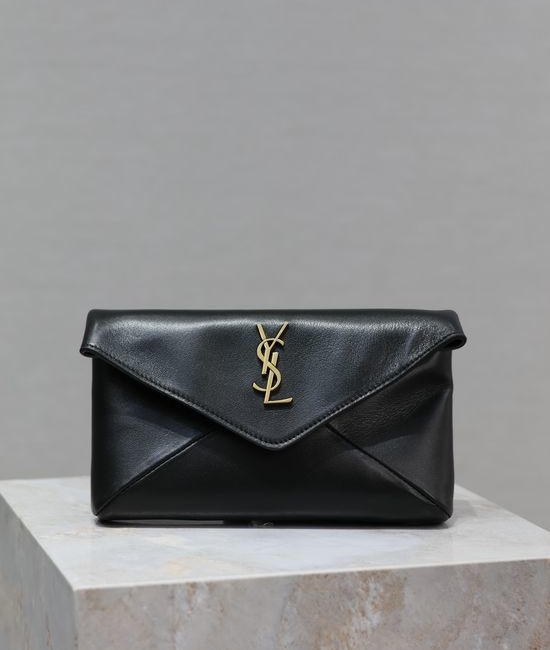 Yves Saint Laurent YSL LE Envelope Clutch Bag Soft Sheepskin 764931