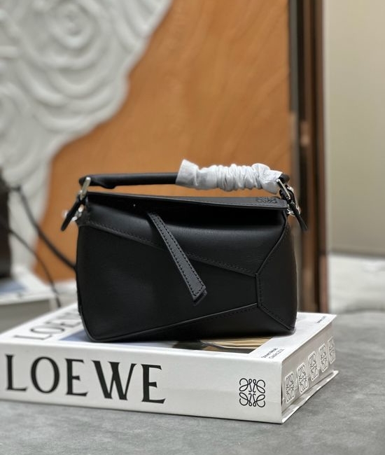 Loewe Puzzle Edge Satin Cowhide Mini Handbag 1060A