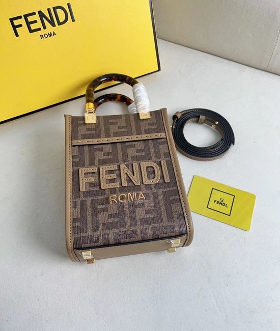 Fendi Sunshine Mini Handbag with Acrylic Handle 208