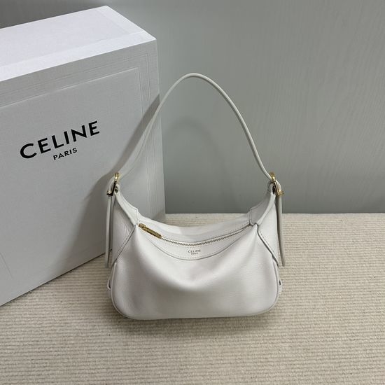Celine Romy Mini Pure Leather Crossbody Bag 10K123 White