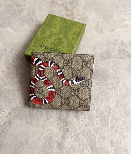 Gucci Striped Snake Short Wallet 451268