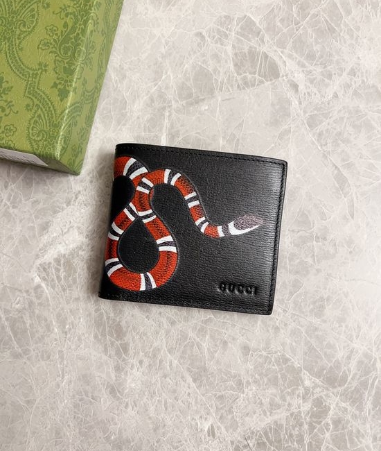 Gucci Water Ripple Leather Wallet 451268