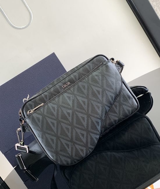 Prada CD Diamond Canvas Saddle Three-Piece Bag 1ADPO276CDP