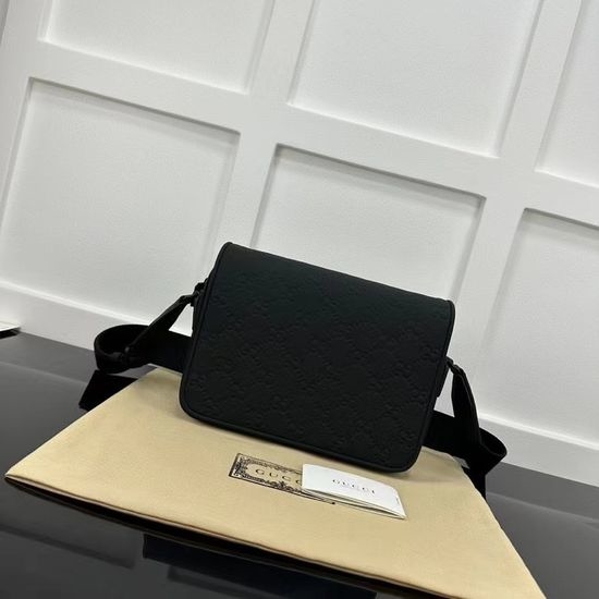Gucci GG Embossed Nylon Messenger Bag 775097