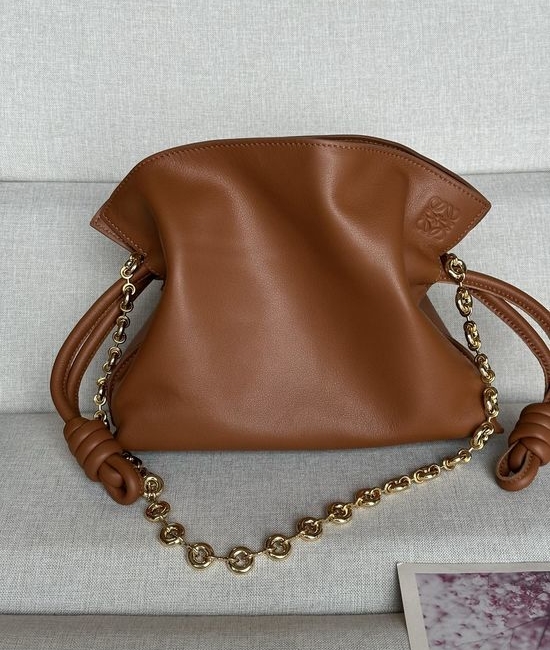 Loewe Mini Flamenco Soft Leather Drawstring Bag 11046s