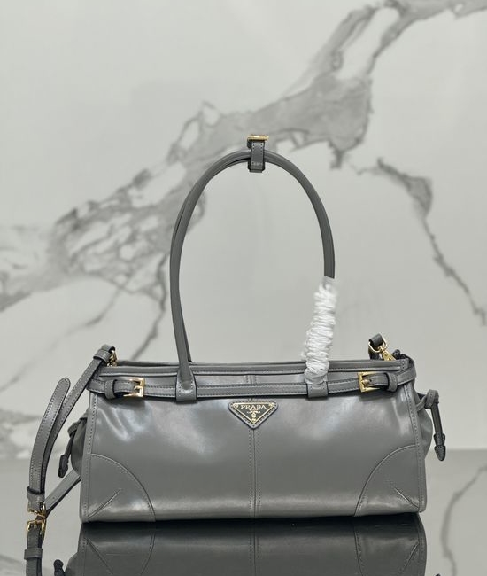 Prada SoftLux Oil Wax Leather Tote Crossbody Bag 1BA426