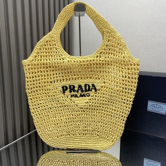 Prada Raffia Tote Bag 1BG424