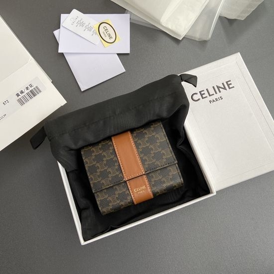 Celine TRIOMPHE Short Tri-fold Wallet 10D572BZ9.04LU