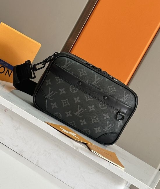 Louis Vuitton LV Alpha Messenger Bag Monogram Eclipse M46955