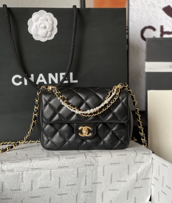 Chanel Pearl Chain Mini Flap Bag AS4384