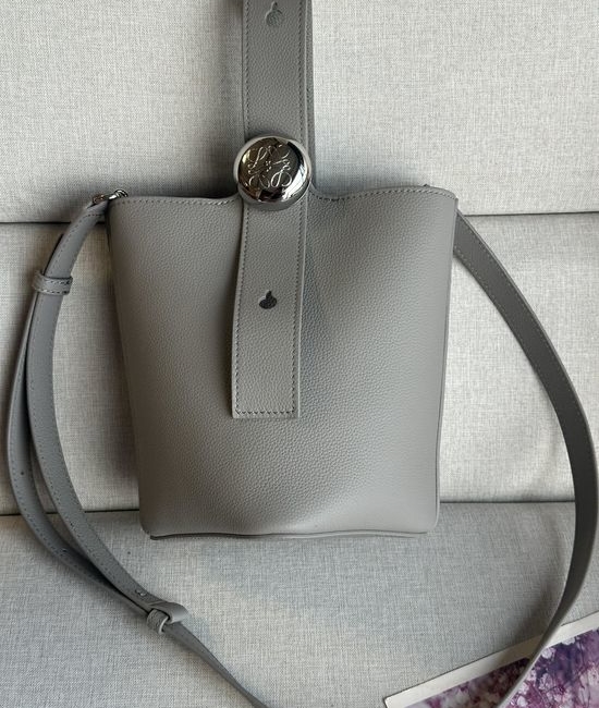Loewe Pebble Bucket Grain Leather Mini Bag 332S