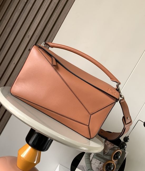 Loewe Puzzle Handbag Smooth Khaki 9025
