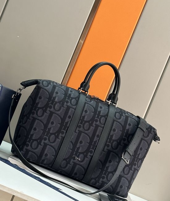Christian Dior CD Weekender 50 Oblique Print Tote 93391
