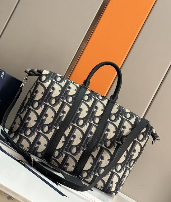 Christian Dior CD Weekender 50 Oblique Print Tote 93391