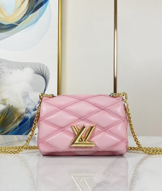 Louis Vuitton LV PICO GO-14 Gradient Pink Leather Chain Crossbody Bag M23625
