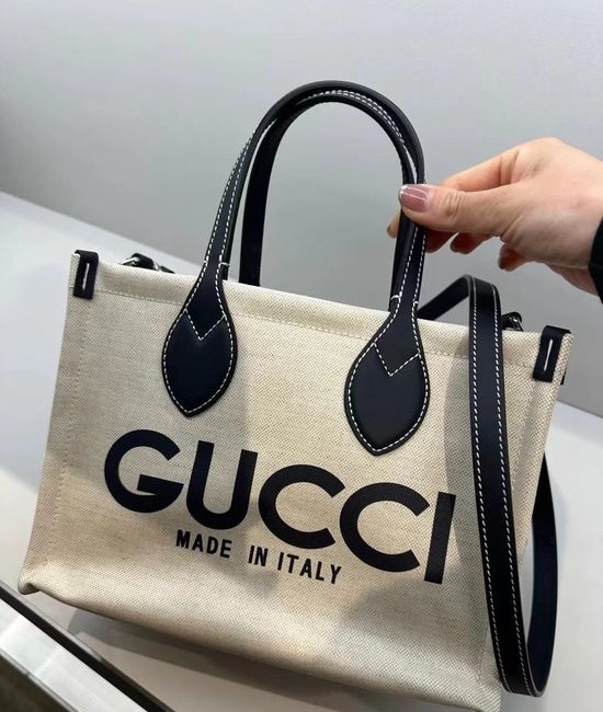 Gucci Printed Mini Canvas Tote Bag 772144