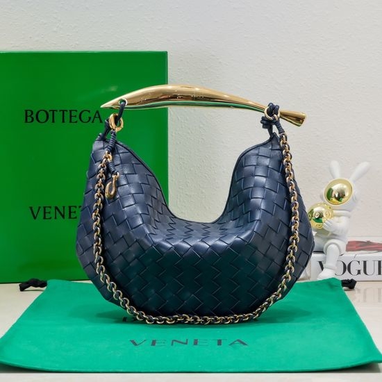 Bottega Veneta BV Sardine Woven Leather Chain Shoulder Bag 6768