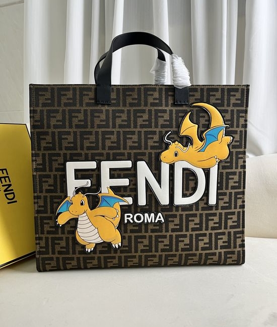 Fendi FF Logo Pattern Tote Bag 8095
