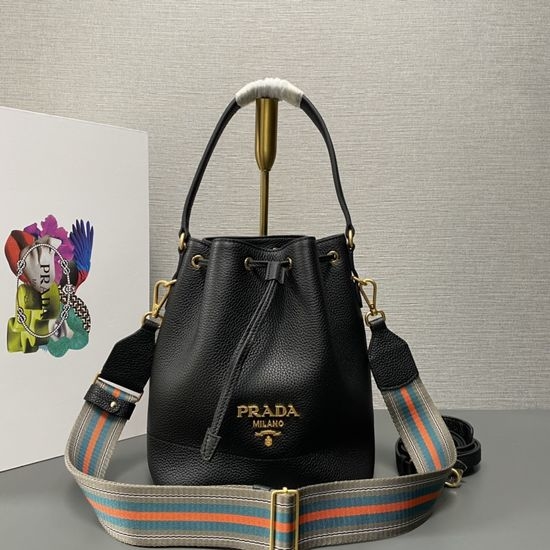 Prada Textured Bucket Bag 1BE018